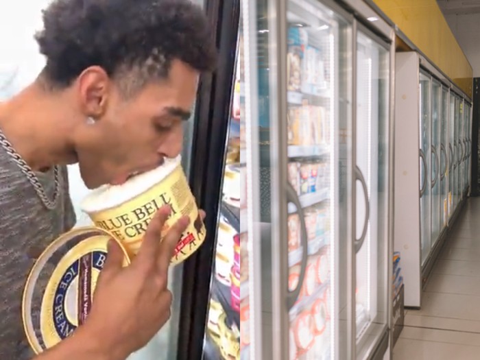 Di Amerika Jilat Es Krim dan Kembalikan ke Freezer Supermarket akan Dipenjara