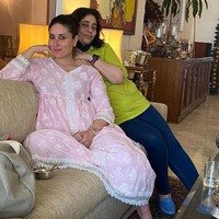 Selain itu, baju bersiluet rileks atau longgap juga menjadi salah satu andalan bintang film Kabhi Khushi Kabhie Gham tersebut .(Foto: Instagram/@kareenakapoorkhan)