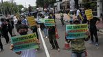 Massa LSM Infosos Lampung Geruduk Kemendagri