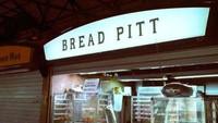 Nama toko ini plesetan dari nama artis hollywood Brad Pitt. Kata Brad diganti menjadi Bread untuk menandakan bahwa sebagai toko roti. Istimewa/Dok. www.thelanguagenerds.com.