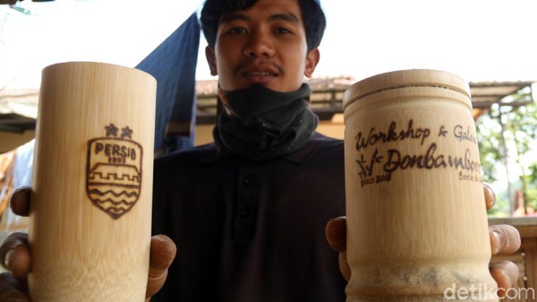 Berawal dari Ngopi, Kerajinan Bambu Pemuda Sukabumi Tembus ke Jerman
