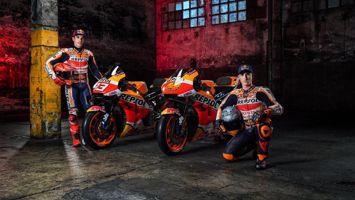Repsol Honda meluncurkan motor MotoGP untuk musim 2021.