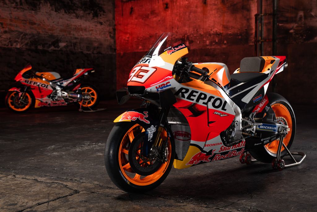 Repsol Honda meluncurkan motor MotoGP untuk musim 2021.