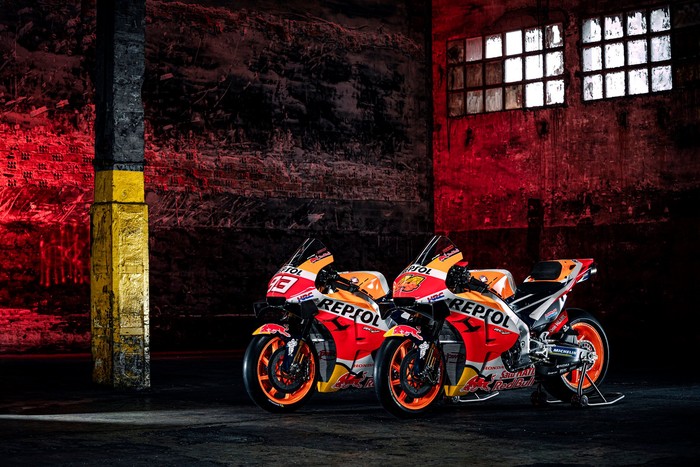 Repsol Honda meluncurkan motor MotoGP untuk musim 2021.