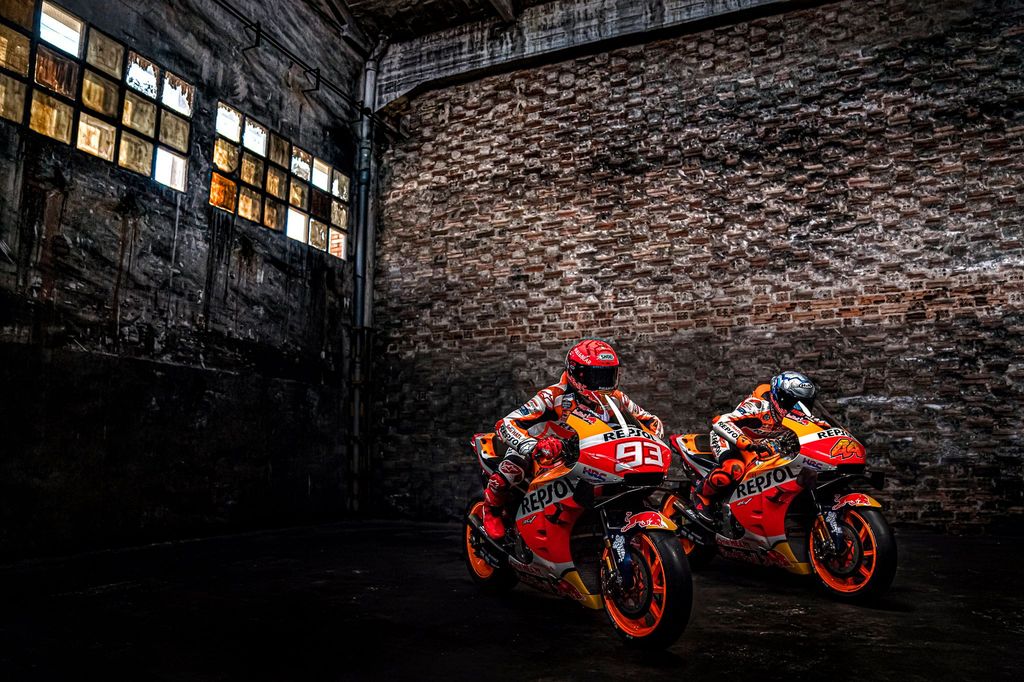Repsol Honda meluncurkan motor MotoGP untuk musim 2021.