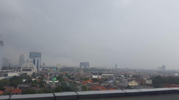 Hujan di Kawasan Tendean, Mampang, Jaksel