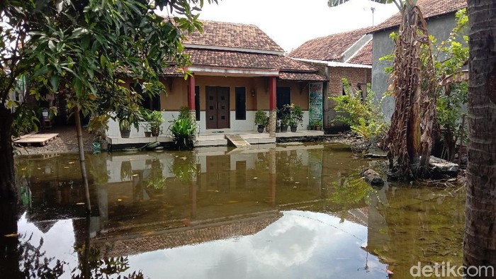 Kondisi banjir di Desa Jati Wetan, Kecamatan Jati, Kudus, Selasa (23/2/2021).