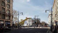 Pembangunan ini diinisiasi oleh Dewan Kota Westminster yang ingin menciptakan daya tarik baru di daerah tersebut menyusul kondisi buruk yang diakibatkan oleh pandemi COVID-19.