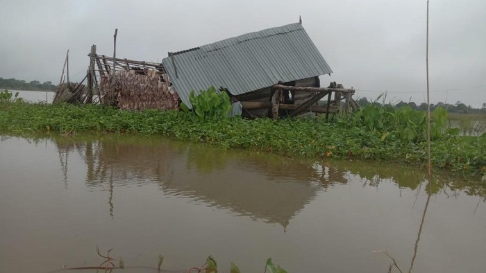 28 Rumah di Sumsel Rusak Akibat Hujan Deras Disertai Angin Kencang (Foto: dok. BPBD Sumsel)