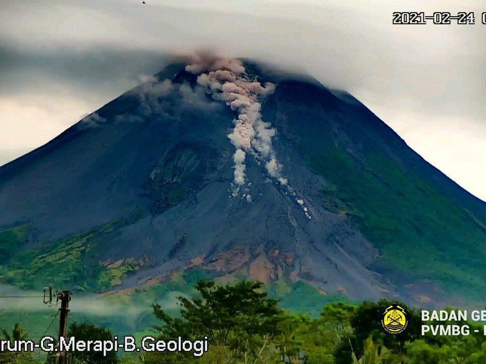 Awan panas guguran Gunung Merapi 24/2/2021 pagi