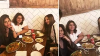 Makan bareng dengan beberapa kerabat. Suhana pamer makan mie hingga minuman bersoda. Foto: Instagram @suhanakhan2/Ist