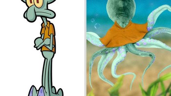 Squidword si cumi-cumi dari film Spongebob. Foto: Brightside