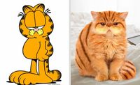 Gemasnya Animasi Garfield Hingga Squidward di Dunia Nyata