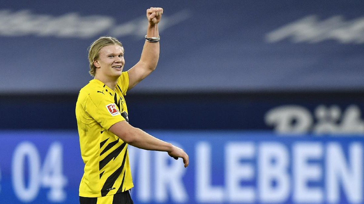 Top skor Liga Champions, Erling Haaland kukuh teratas. (Foto: AP/Martin Meissner)