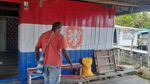 Foto Kampung Warna-warna Yoboi di Sentani