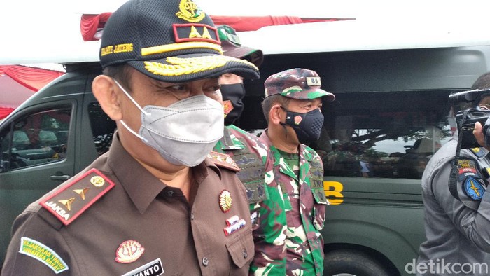 Kepala Kejati Jawa Tengah, Priyanto saat menghadiri peresmian rumah sakit lapangan (Rumkitlap) Benteng Vastenburg, Solo, Rabu (24/2/2021).