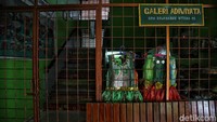 Suasana sekolah yang sepi di kawasan SDN Rawa Badak Utara 01 Pagi dan SMPN 277, Jakarta Utara, Rabu (24/2). 