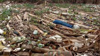 Dari pantauan di lokasi, tumpukan sampah berada di Sungai Piji satu dan aliran nomor dua, Rabu (24/2/2021). Tumpukan sampah menggunung sepanjang 300 meter. Sampah terdiri batang pohon hingga sampah rumah tangga. Aliran sungai pun tersumbat karena tumpukan sampah dan airnya tidak bisa lancar mengalir ke Sungai Juana 1.