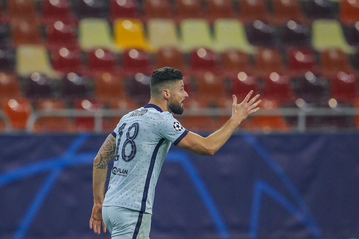 Gol di Liga Champions: Olivier Giroud 6, Arsenal 0 (AP/Vadim Ghirda)