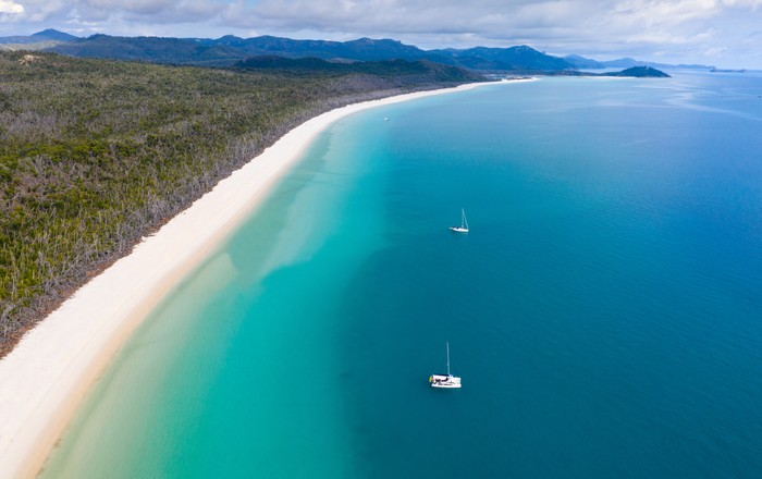 Whitehaven Beach, Whitsunday Islands, Australia.
