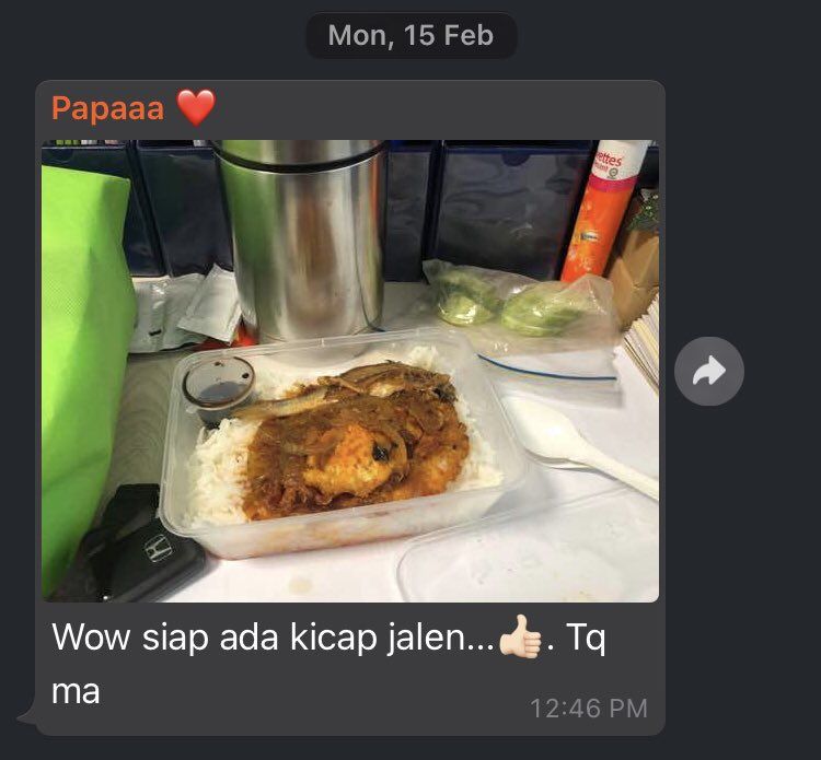 So Sweet! Suami Selalu Berterima Kasih pada Istri Tiap Kali Dibekall Makanan