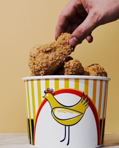 es krim bentuk ayam goreng