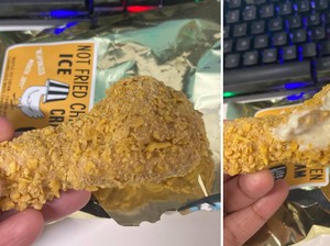 Unik Banget! Es Krim Ini Bentuknya Persis Ayam Goreng