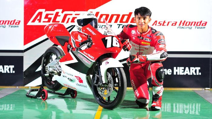 Mario Suryo Aji Pebalap AHRT, Mario Suryo Aji bakal tampil di CEV Moto3 Championship 2021.
Dok: AHM