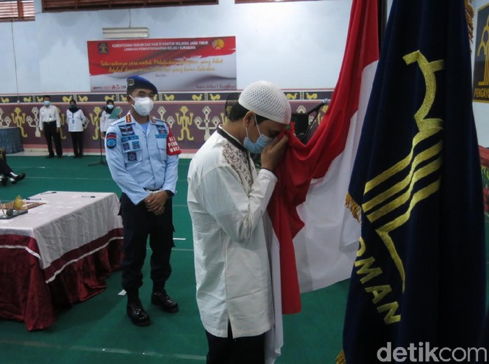 Napiter Asal Aceh Ini Mantan Anggota ISIS Ucapkan Ikrar Setia NKRI di lapas porong