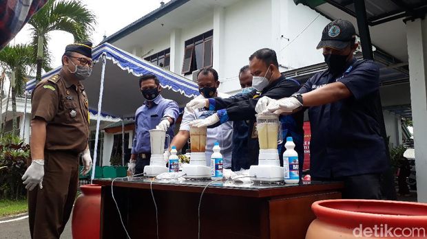 pemusnahan barang bukti kejari malang