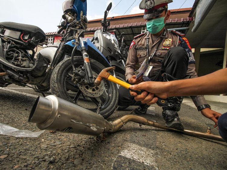 233 Knalpot Racing di Aceh Dimusnahkan Polisi