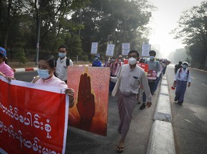 Mati Listrik Massal di Myanmar Saat Marak Demo Antikudeta