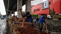Direncanakan terdapat 11 kolam olakan yang sampai saat ini masih dalam tahap pengerjaan.  