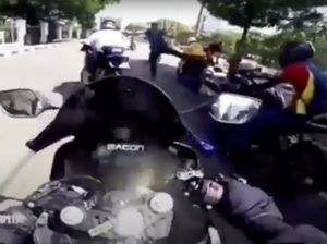 Pemotor Sunmori Terobos Ring 1 Istana Berujung Tilang