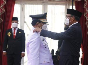 Momen Gubernur Nurdin Lantik 11 Kepala Daerah Sulawesi Selatan
