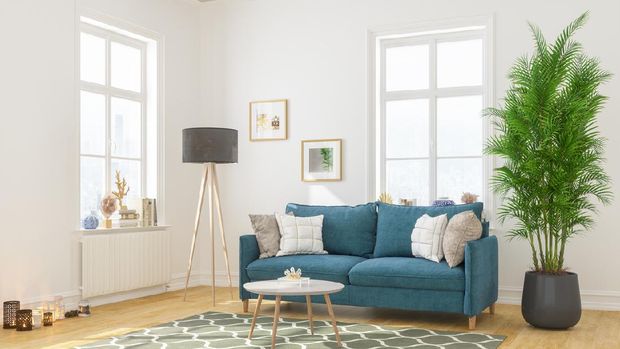Modern Living Room Interior With Comfortable Sofa