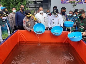 Kunjungi Kampung Tangguh di Tangerang, Irjen Fadil Sapa Pasien COVID Via Zoom