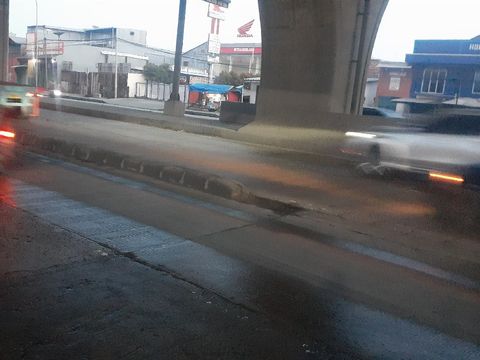 Pembatas Jalan di Cilincing, Jakarta Utara yang sering buat kecelakaan.