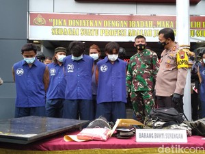 Polisi Solo Tangkap 9 Pelaku Premanisme Bersamurai, 10 Orang Buron