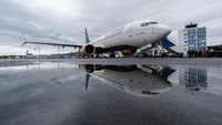 Pada 2011, Boeing kemudian meluncurkan Boeing 737 Max, generasi keempat pesawat rakitan Boeing. Getty Images/Jemal Countess  