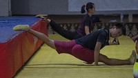 Latihan tersebut digelar dengan menerapkan protokol kesehatan yang ketat guna mencegah penyebaran virus Corona.