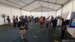 Potret Suasana Vaksinasi Corona untuk Wartawan di Senayan