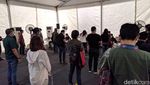Potret Suasana Vaksinasi Corona untuk Wartawan di Senayan