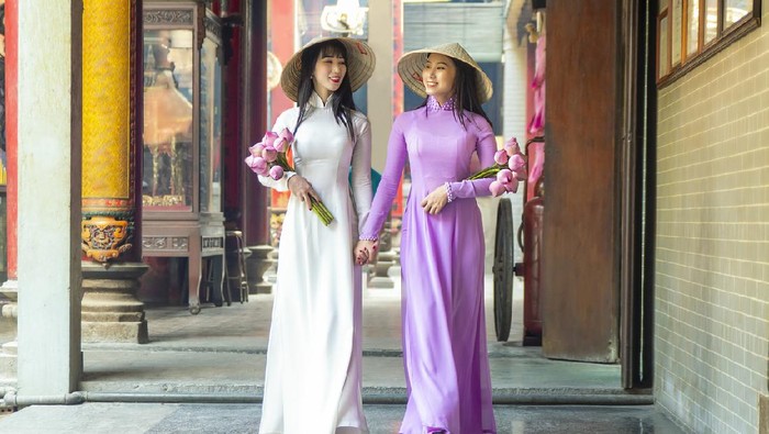 pakaian tradisional wanita vietnam