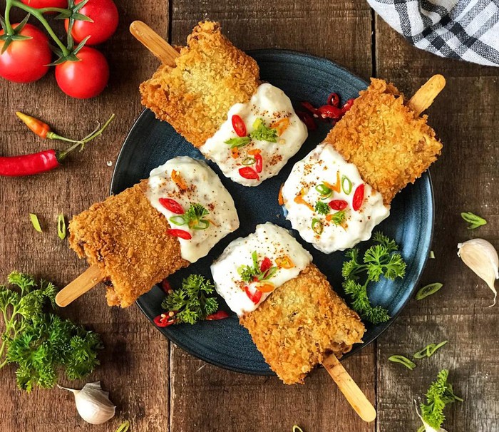 Ayam Goreng Lolipop Saus Keju Ayam Goreng Lolipop Saus Keju