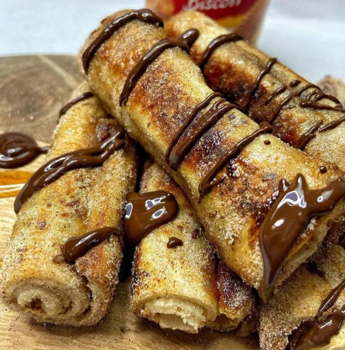 Biscoff French Toast Gulung Buat Sarapan Kekinian