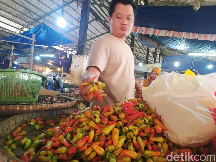 Pedagang Cabai Rawit di Cianjur