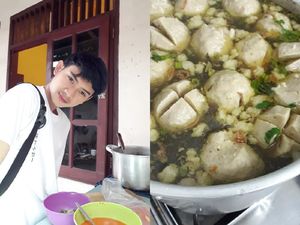 Salut! Ini Kisah Penjual Cilok Tampan yang Tak Gengsi Jualan Demi Keluarga