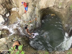 Bikin Baper, Foto Air Terjun Cinta yang Kolamnya Berbentuk Hati