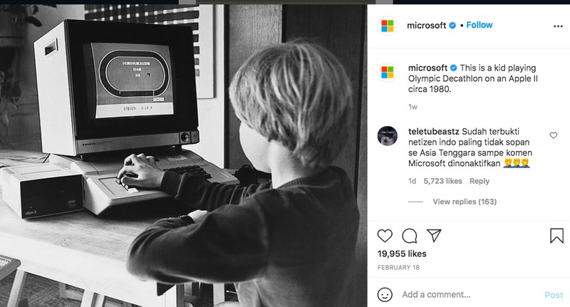 Instagram Microsoft